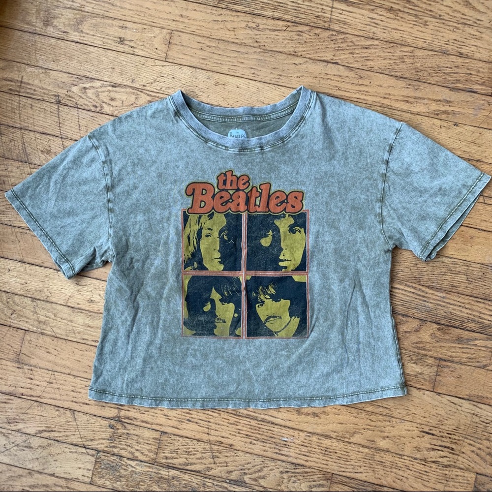 Beatles Let It Be Cropped tee